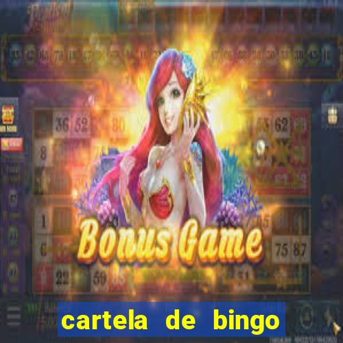 cartela de bingo cha de bebe